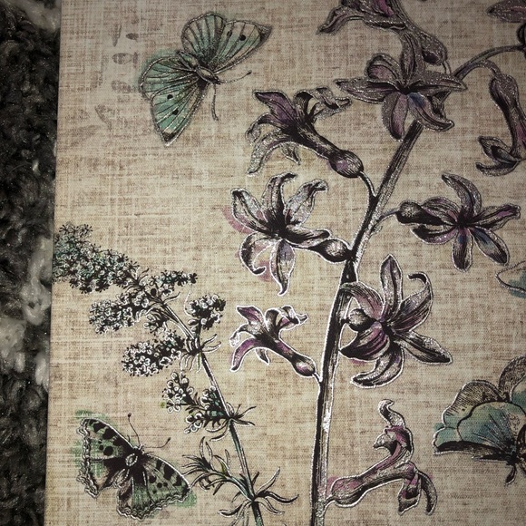 Floral And Butterfly Canvas Art 12” Square Set Of 2 - Picture 6 of 9